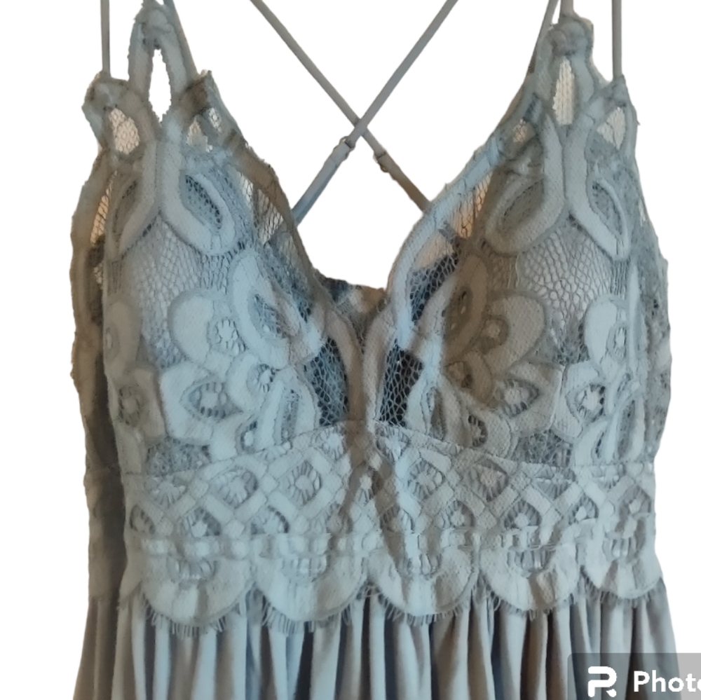 Crochet Lace High Low Cami Top Size Large - Picture 5 of 11
